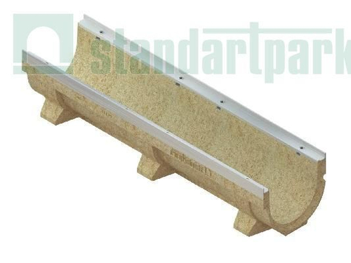Лоток водоотводный CompoMax Drive полимербетонный усиленный DN200 H210