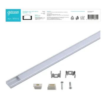 Профиль для ленты LED прямой - 1m 1/60 BT410 Gauss