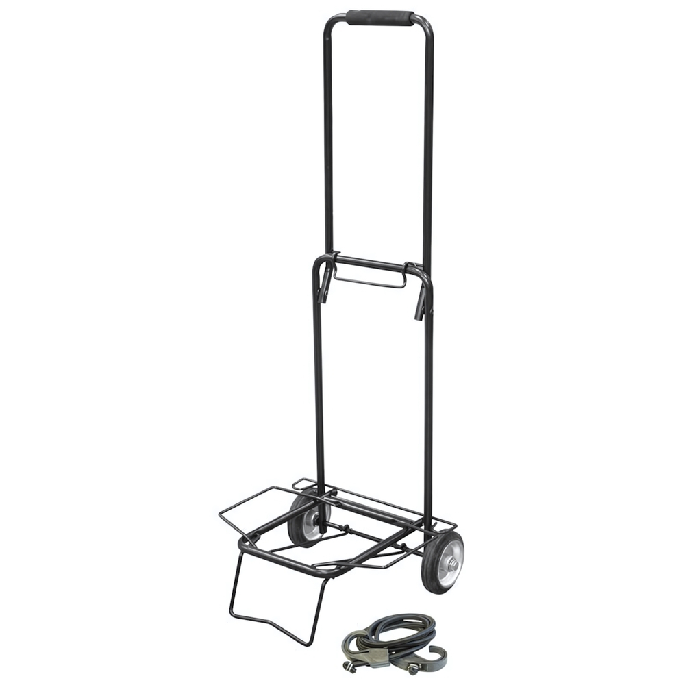 Тележка до 25кг с металлическими колесами, черная BX-25ZP-2