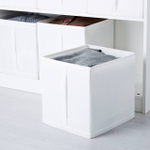 Короб для хранения из текстиля SKUBB IKEA, 31x34x33 см, белый 3 шт