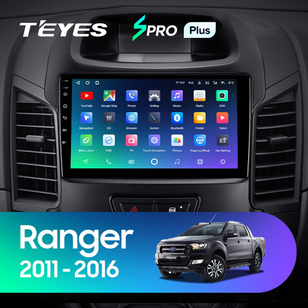 Teyes SPRO Plus 9"для Ford Ranger 2011-2016 (прав)