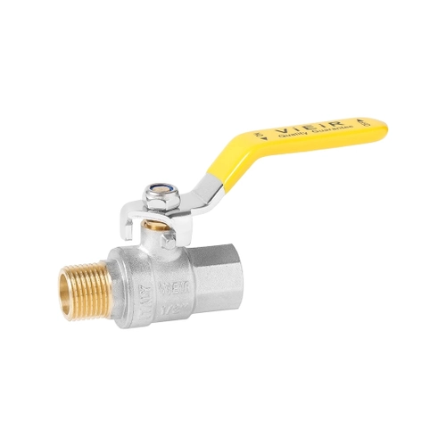 Кран шар. газ 1/2" вн./нар. руч. (VIER)