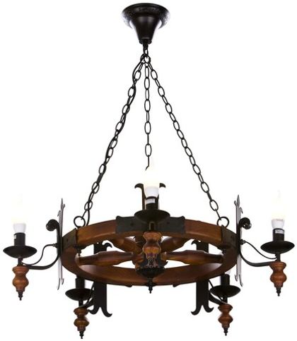 Люстра подвесная Velante Wooden 586-703-05