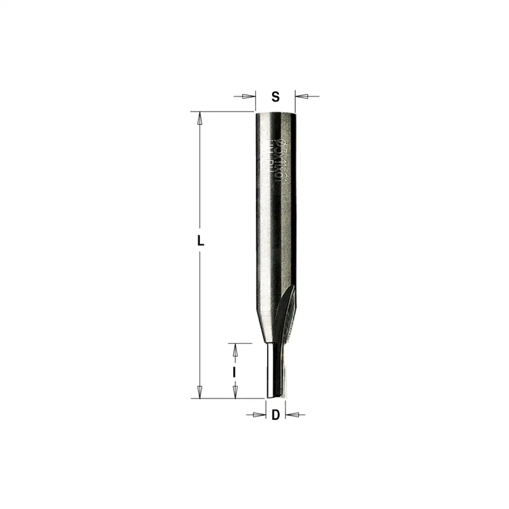 Фреза пазовая монолитная Z2 S=8x33 D=4x10x55 RH CMT 174.040.11