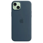 Силиконовый чехол с поддержкой MagSafe Apple Silicone Case для iPhone 15 Plus, Storm Blue (Штормовое небо)