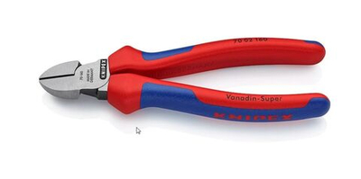Кусачки боковые с двухкомпонентными чехлами, 160мм, KNIPEX, KN-7002160