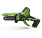 Цепная мини пила аккумуляторная Greenworks G24MCS10 Арт. 2008207, 24V, 10см, без АКБ и ЗУ