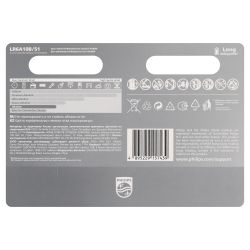 Батарейки Philips LR6A10B/51 АА алкалиновые 1,5v 10 шт. LR6-10BL Entry | Батарейки Щелочные (Алкалиновые)