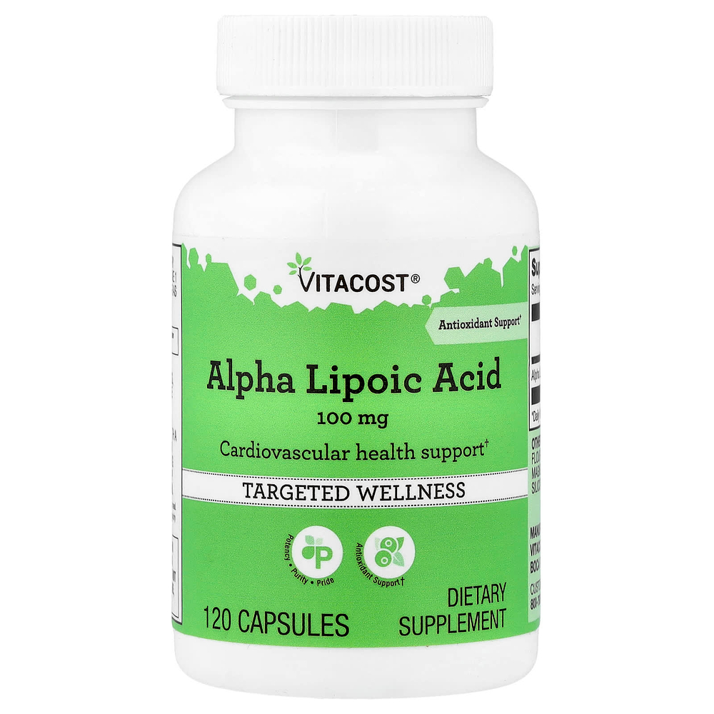 Vitacost, Alpha Lipoic Acid, 100 mg, 120 Capsules