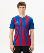 Футболка игровая Jogel Camp Striped Jersey, красный R2/синий Z2