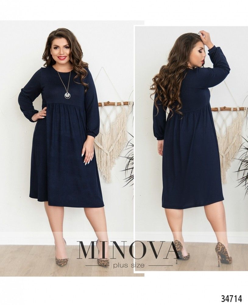 Платье 3129-ВБ-темно-синий Minova Платье 3129-ВБ-темно-синий Minova