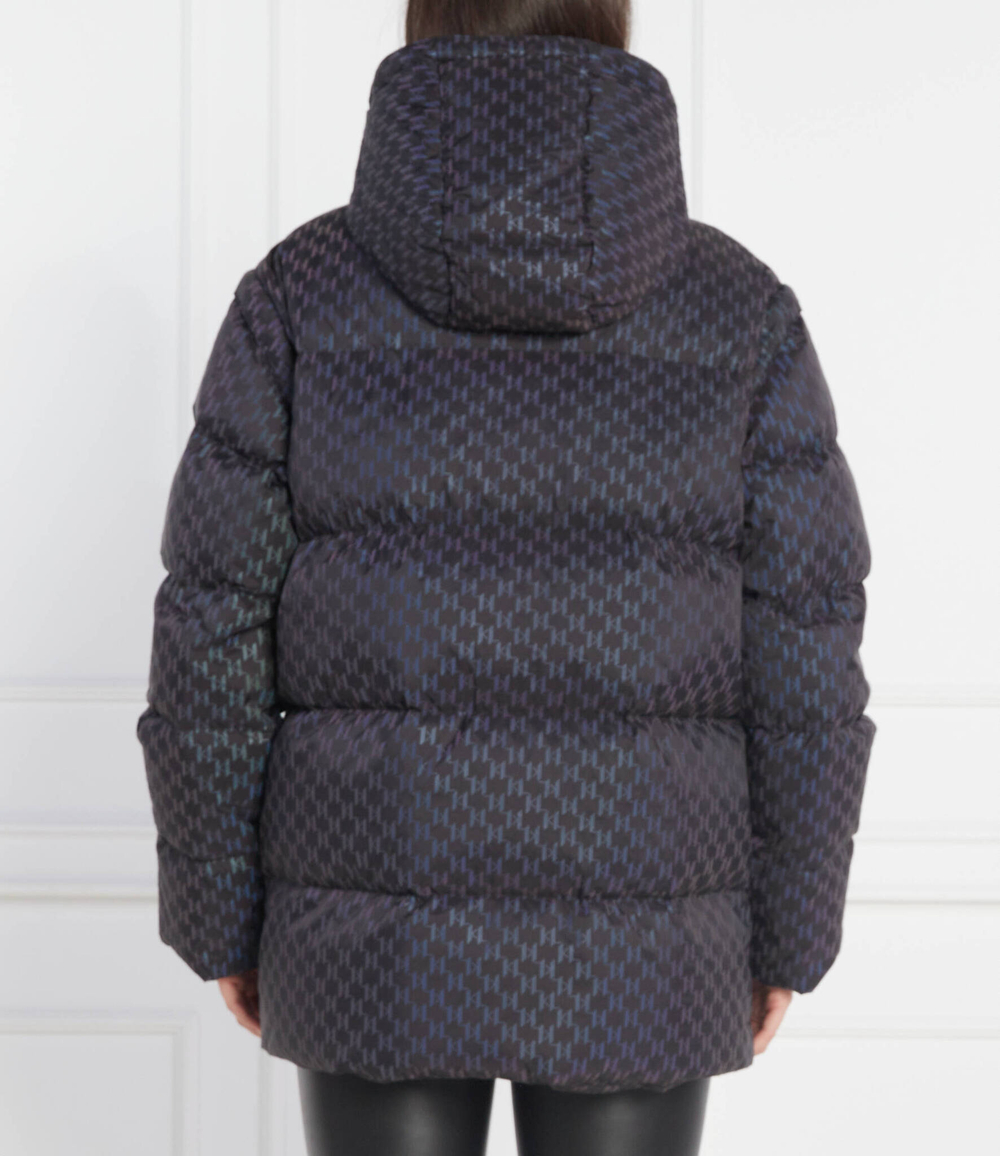пуховая куртка 2в1 reflect monogram Karl Lagerfeld - черный(226W1580)