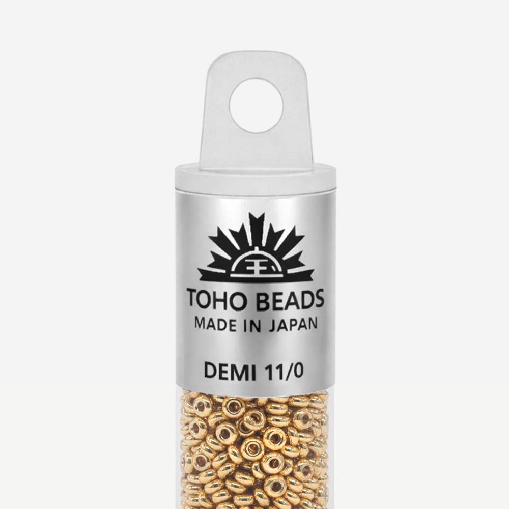 Японский бисер TOHO Demi 11/0 (№PF557), металлизированный, непрозрачный глянцевый