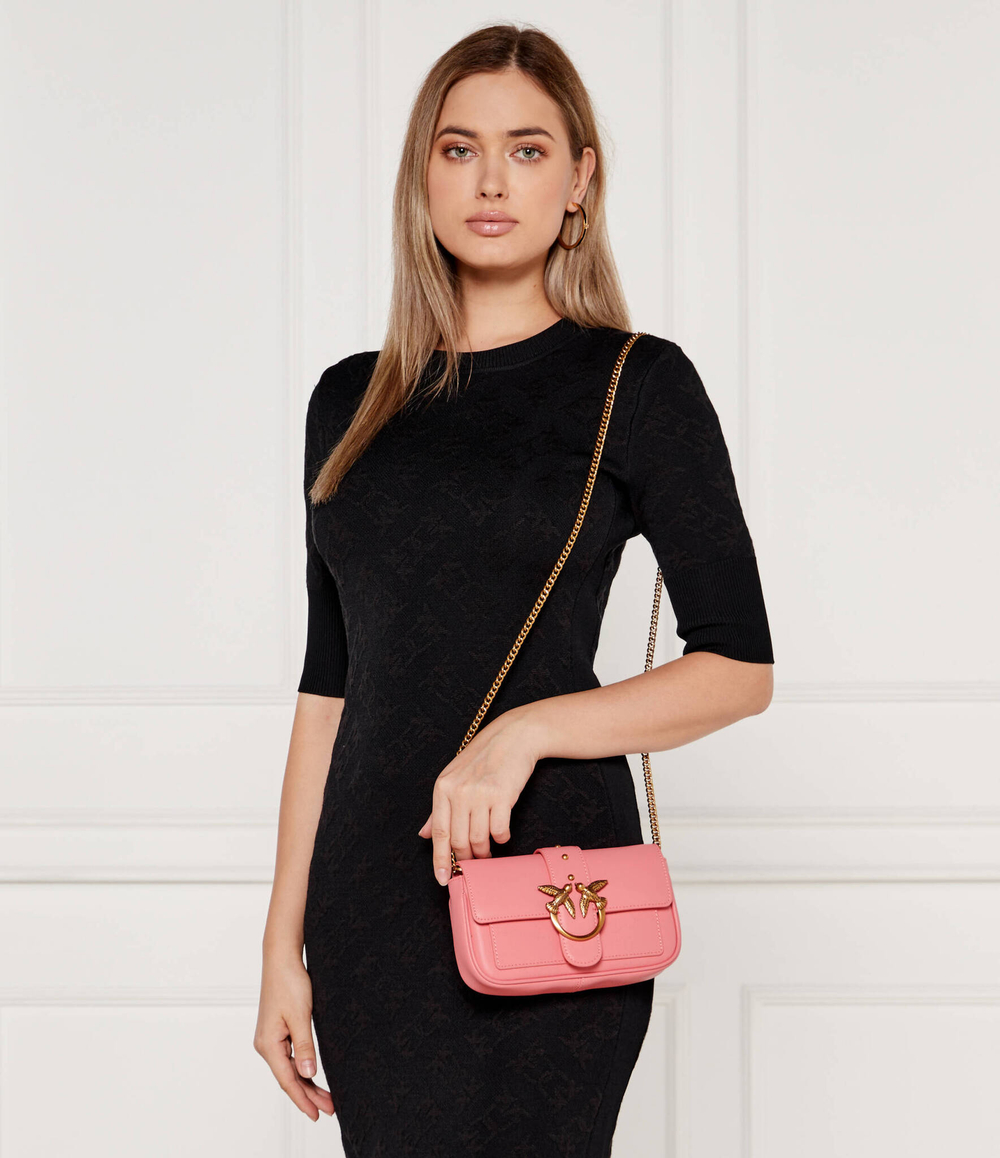 Кожаная сумка через плечо LOVE ONE POCKET C Pinko - розовый(100061 A0F1)