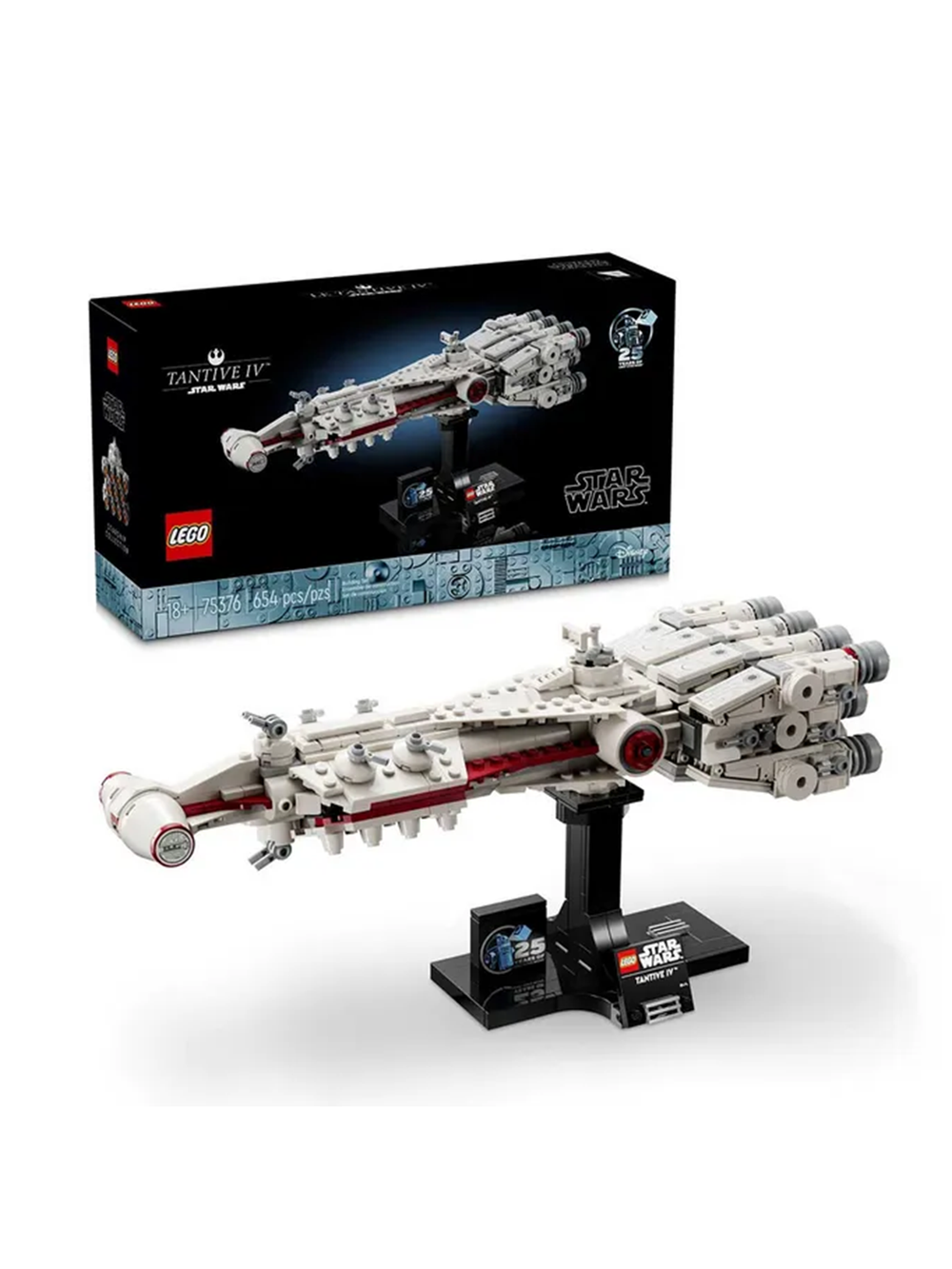 Конструктор Лего Звёздные войны Тантив IV | LEGO Star Wars 75376 Лего «Тантив IV» — 654 детали (18+)