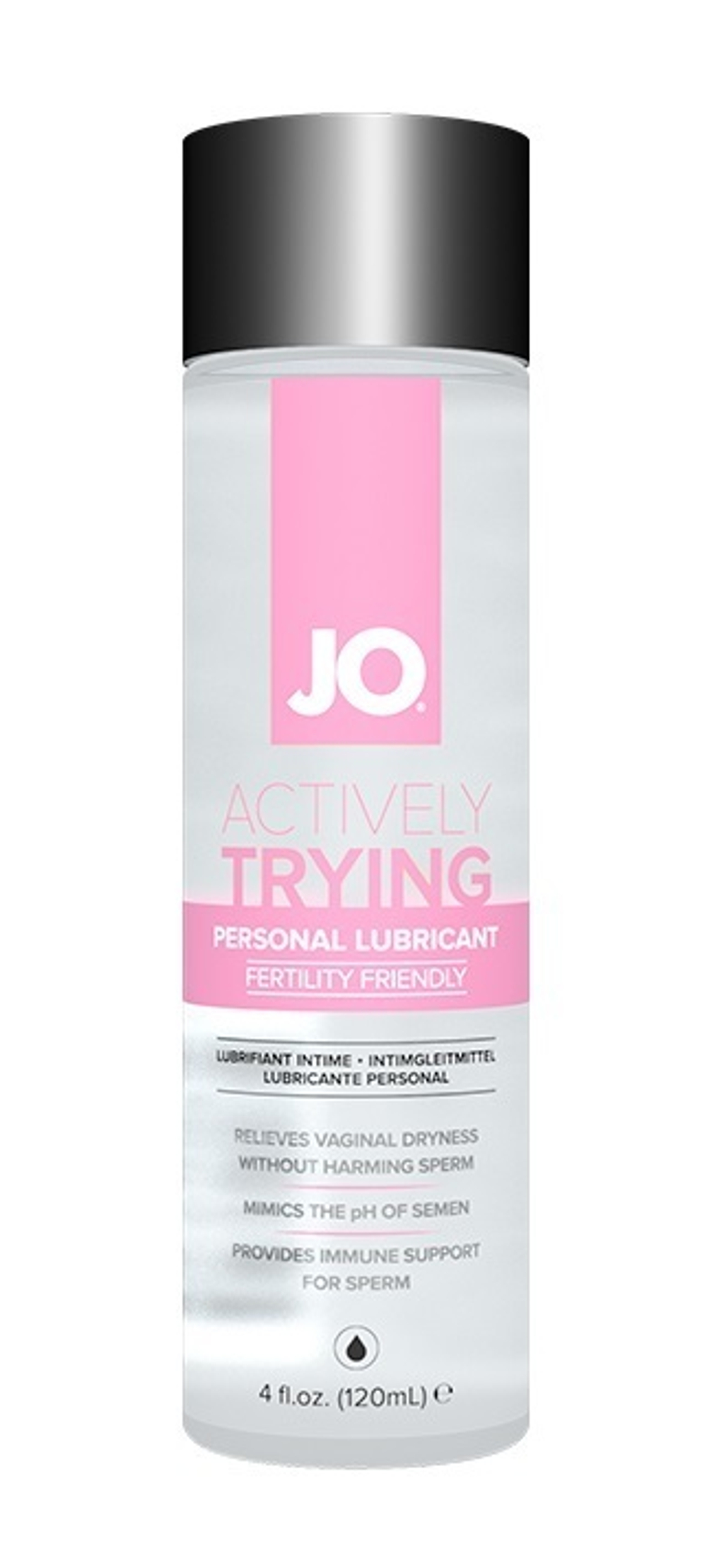 Лубрикант для создания здоровой среды при зачатии JO Actively Trying 120 мл.