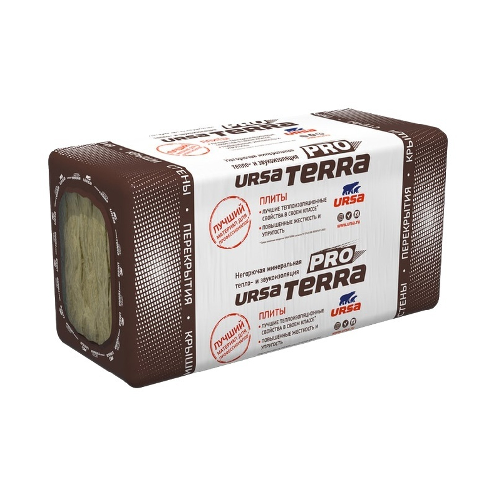 Утеплитель Ursa Terra 34PN PRO 1000х610х50 мм, 10 шт