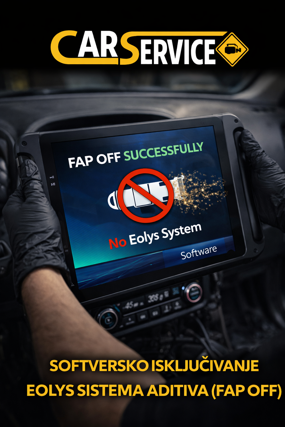 Softversko isključivanje Eolys sistema aditiva (FAP Off)