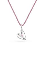 Двусторонняя подвеска Love с розовым фианитом