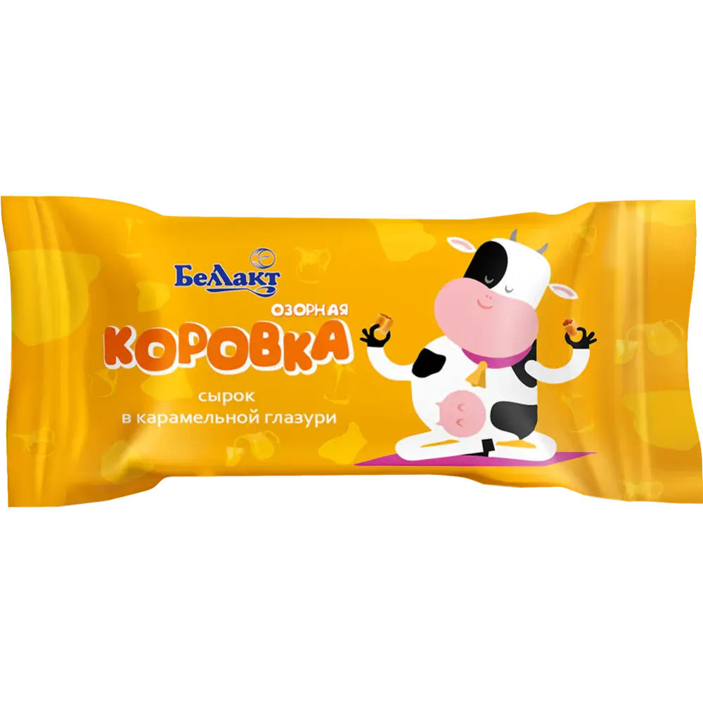 Сырок БеЛакт Озорная коровка в карамельной глазуре 40 гр