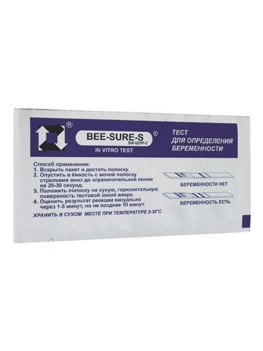 Bee-sure-s тест на беременность (тест-полоска), 1 шт.