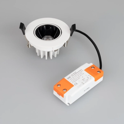 Светильник MS-FORECAST-BUILT-TURN-R82-8W Day4000 (WH-WH, 32 deg, 230V) (Arlight, IP20 Металл, 5 лет)