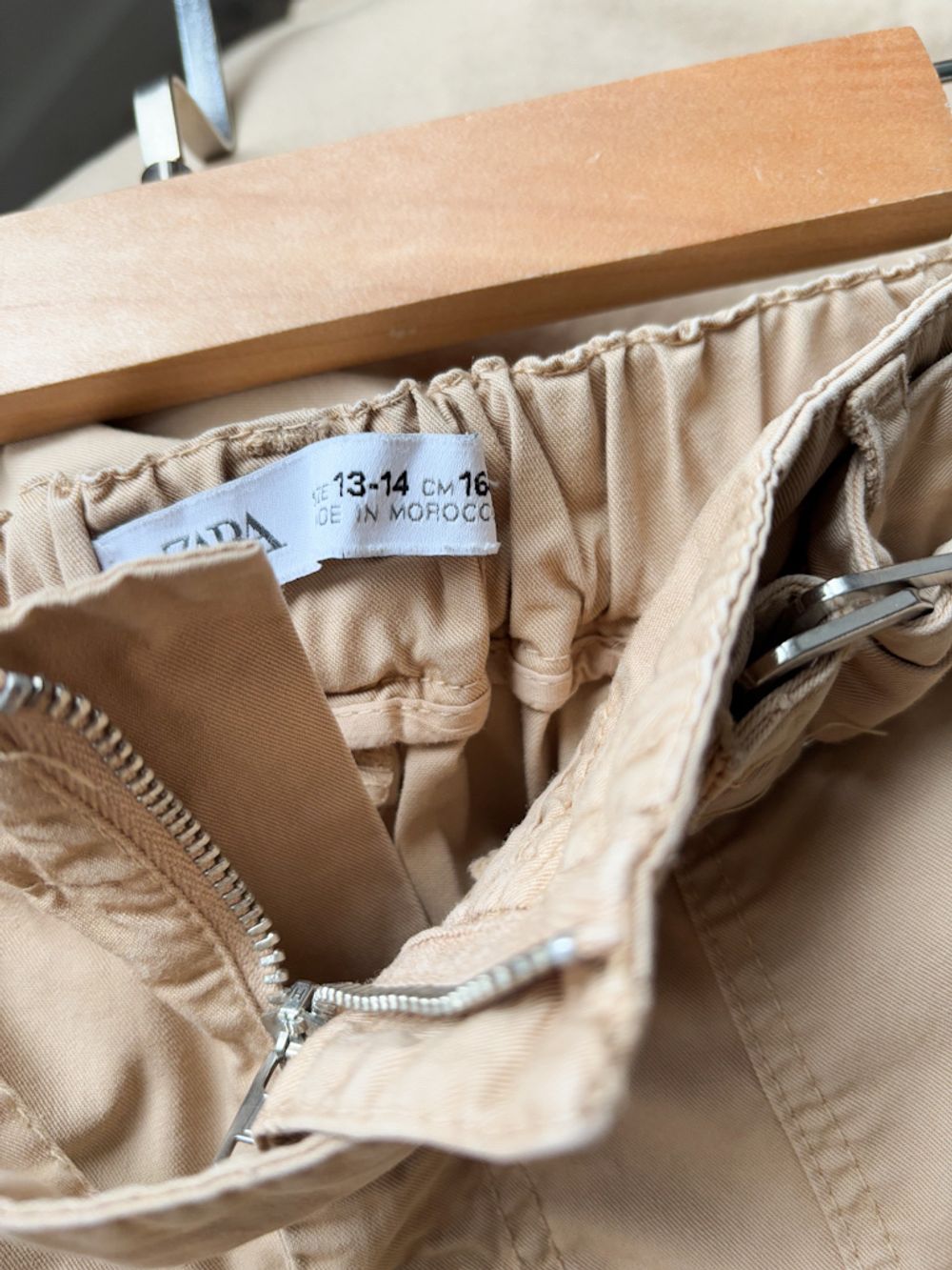 Хлопковые брюки Zara, 164