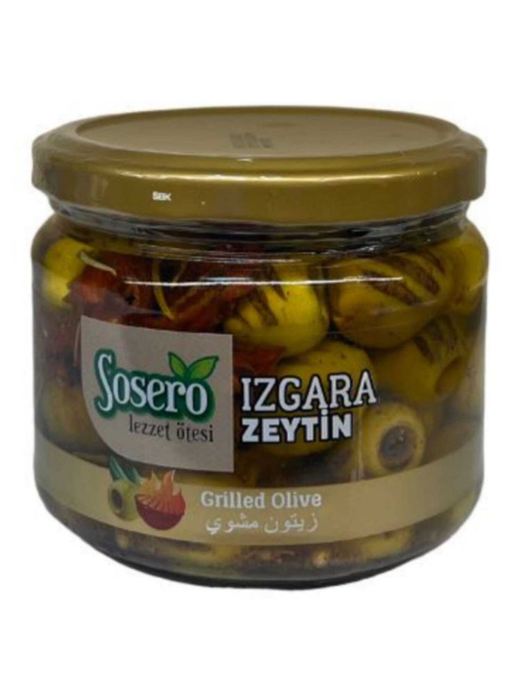 Оливки зеленые Sosero на гриле, 290 г