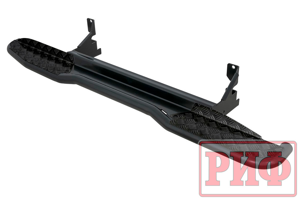 Пороги силовые Toyota Land Cruiser Prado 150 (чёрные) РИФ
