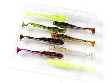 Виброхвосты съедобные LJ Pro Series TIOGA 2.4in (6,2 см), цв. MIX1, 9 шт.