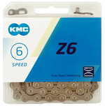 Цепь KMC Z-6 для 6 скоростей, 1/2"х3/32", 116 звеньев, пин 7.8мм, с замком, серая