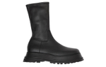 Burberry Leather Boots Black Women"s