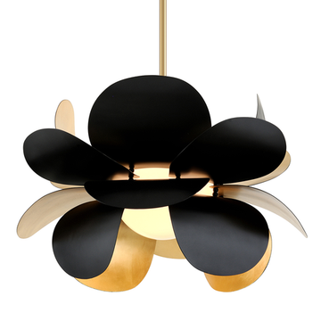 Corbett Ginger Chandelier, 88 cm, Gold Leaf