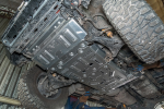Защита Falcon радиатора, картера, РК, КПП для Toyota Hilux 2015-2024, алюминий, 8 мм