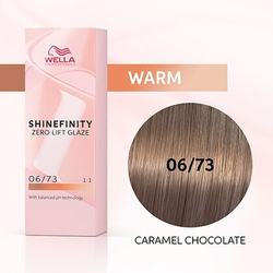Wella Shinefinity 06/73 Гель-крем краска Карамель Шоколад