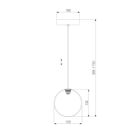 Подвесной светильник 50232/1 LED дымчатый, LED