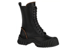 LOUIS VUITTON Lv Circle Ruby Flat Ranger Boots "Black With Brown Monogram" Women"s