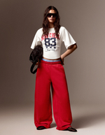 Женские брюки-парашюты из мягкой ткани - BERSHKA