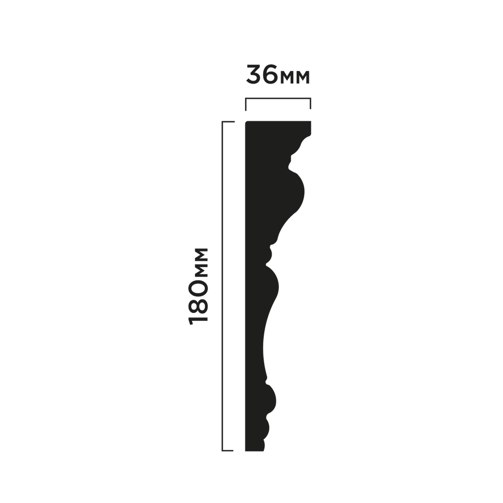 Карниз потолочный L1502
