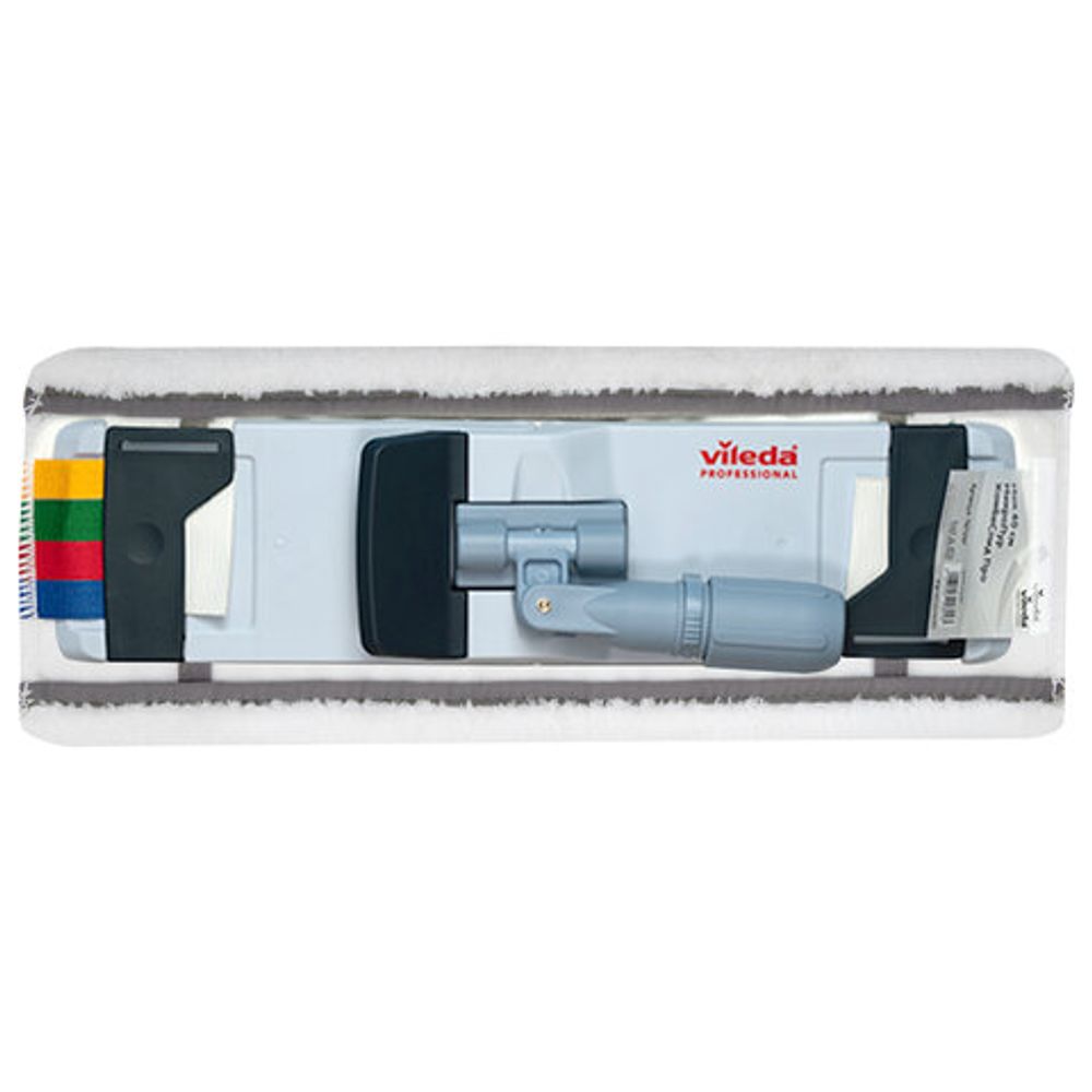 Насадка МОП плоская 40 см, VILEDA PROFESSIONAL "МикроПур Комби", уши (ТИП УВ) микрофибра, белый, 167297
