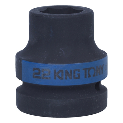 KING TONY (853522M) Головка торцевая ударная шестигранная 1", 22 мм
