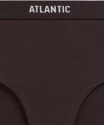 Трусы женские спорт Atlantic, набор из 3 шт., хлопок, коричневые + розовые + зеленые, 3CLP-012