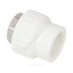 Муфта PP-R комбинированная белая Дн 50х1 1/2" ВР под ключ VALFEX 10134050