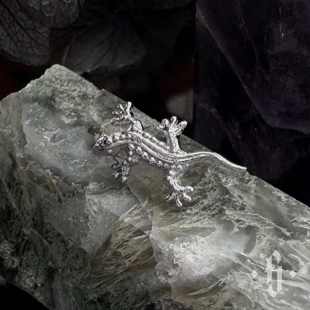 Накрутка "Lizard" - Белое золото Накрутка "Lizard" - Белое золото