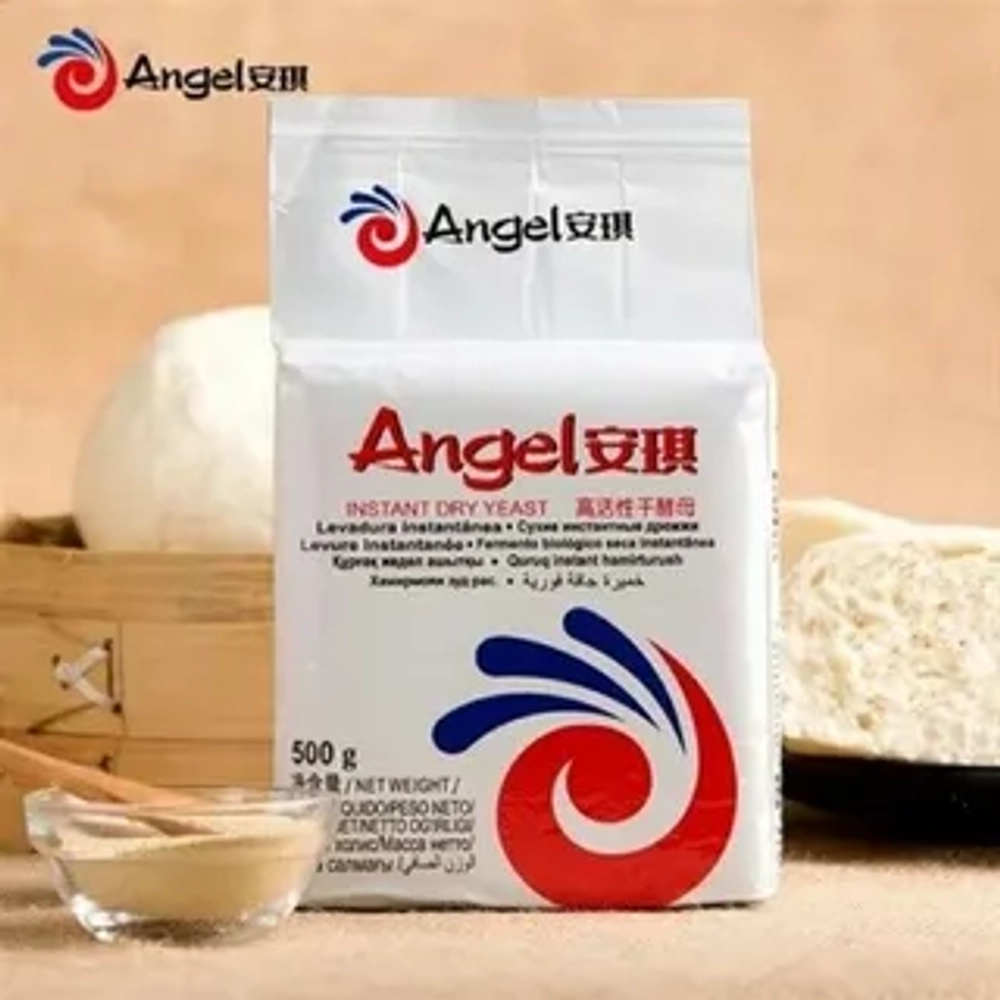 Дрожжи сухие инстантные белые малосладкие универсальные Angel 500 гр (Россия)