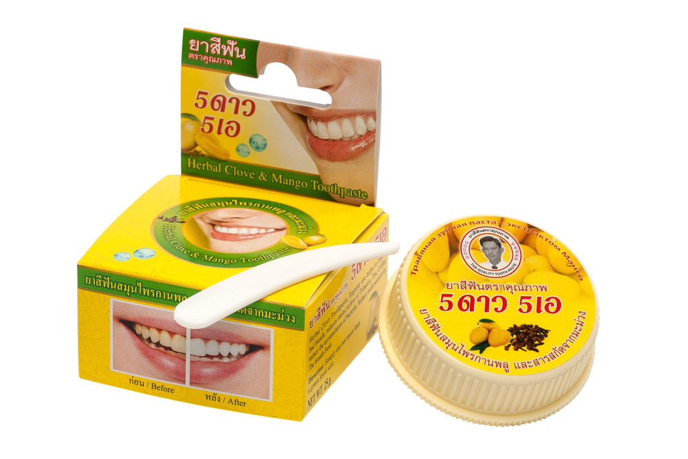 5 STAR COSMETIC Зубная паста ЭКСТРАКТ МАНГО травяная, 25 гр