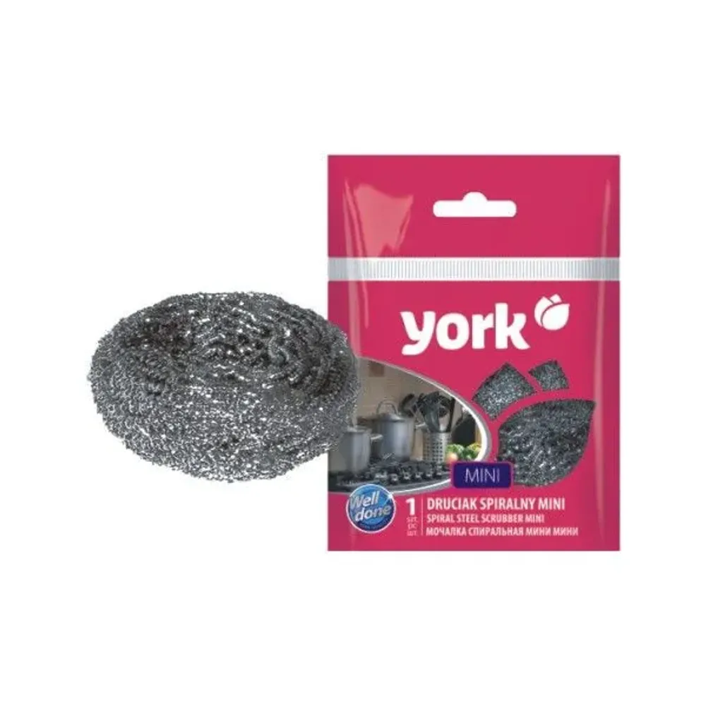Губка спиральная стальная Мини YORK