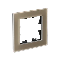 Рамка стеклянная на 1 пост Systeme Electric AtlasDesign Nature Шампань ATN320501