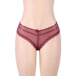 Трусики танга Ladies, бордовые, XS-S