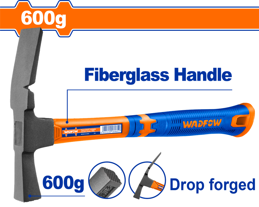 Молоток-кирка каменщика WADFOW WHM3306 600 г